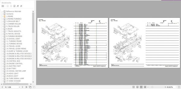 Yanmar Crawler Carrier C50R 3B Parts Catalog 0CS10 M56000EN 2