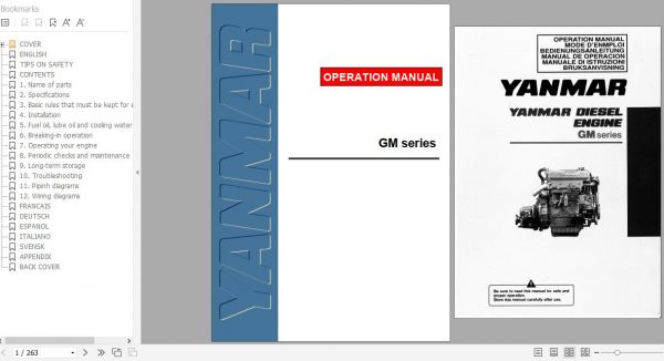 Yanmar Diesel Engine GM Series Operation Manual 49961 20228 1