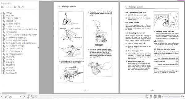 Yanmar Diesel Engine GM Series Operation Manual 49961 20228 2