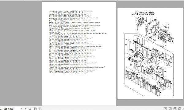 Yanmar ECrawler Backhoe B27 2A Parts Catalog Y00K3271 2