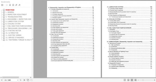 Yanmar Engine 3TNV 4TNV Service Manual M9961 02E050 2