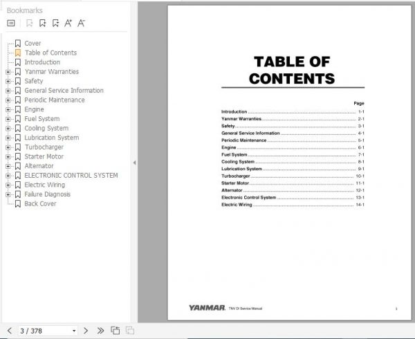 Yanmar Engine 3TNV82 88 4TNV84 106 Serial Service Manual 0BTNV U00102 2