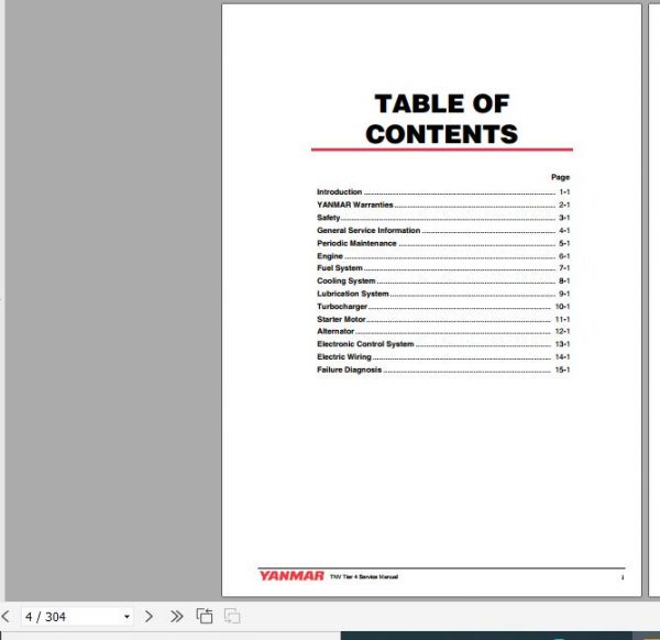 Yanmar Engine 3TNV88C 3TNV86CT 3TNV88C 3TNV86CT 3TNV98C 3TNV98CT Service Manual 0BTN4 G00201 2
