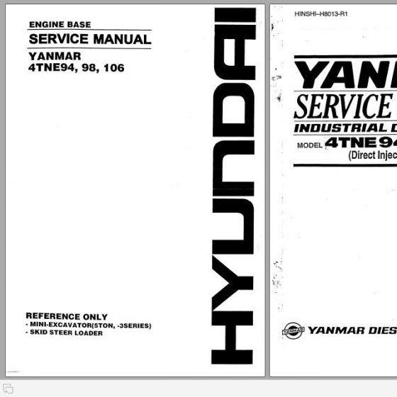 Yanmar Engine 3TNV88F Service Manual 0BTN4G00400