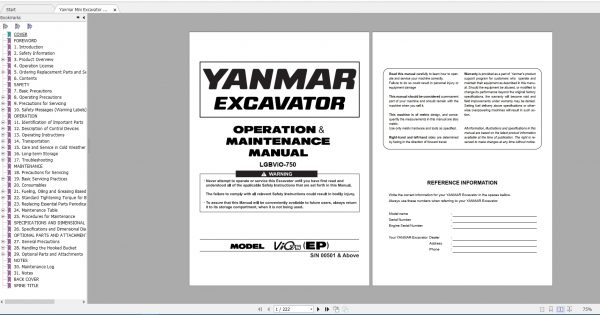 Yanmar Heavy Quipment 10.7GB Full Collection Manuals DVD PDF 6