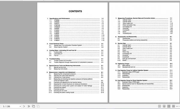 Yanmar Industrial Engines TNE Series Service Manual A0A5063 2T9701 2