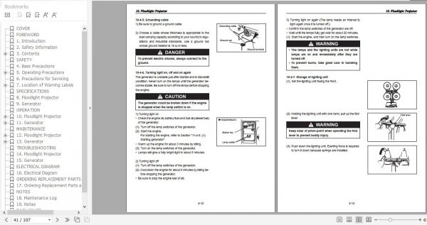 Yanmar Lighting Towers LB446H Operation Maintenance Manual EN FR 3