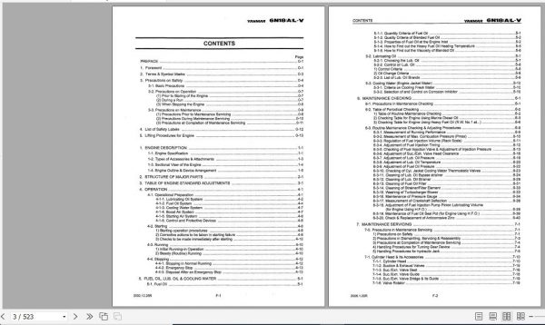 Yanmar Marine Auxiliary Engine 6N18AL V Series Service Manual 2