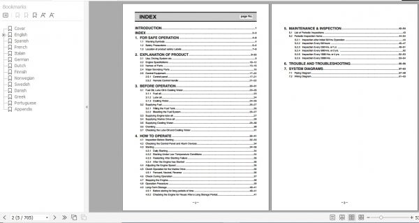 Yanmar Marine Diesel Engine 4LHA HTZP 4LHA DTZP 4LHA STZP Operation Manual 9961 205431 2