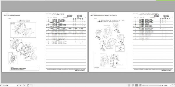 Yanmar Marine Diesel Engine 4LHA Series Parts Catalog Y00R4782 2