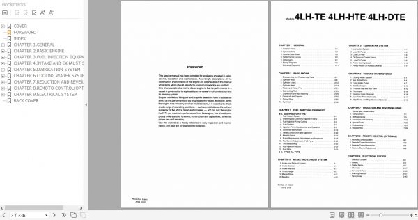 Yanmar Marine Diesel Engine 4LHE Servcie Manual A0A1030 9202 2
