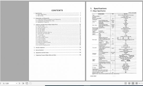 Yanmar Marine Diesel Engine 6CX ETE Servcie Manual 2