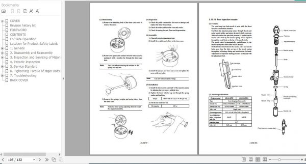 Yanmar Marine Diesel Engine 6CXM GTE 6CXM GTE2 Servcie Manual M9961 H13021 3