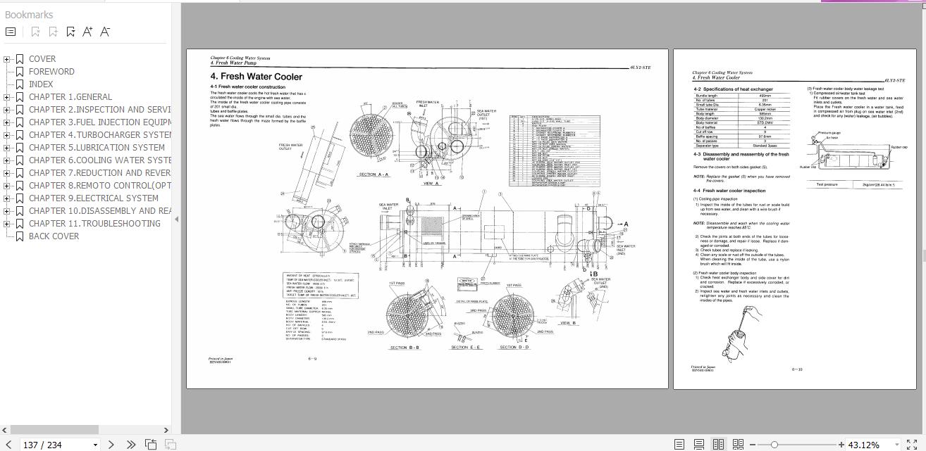 Yanmar Marine Diesel Engine 6LY2STE 6LY2ASTP 6LY2ASTP Service Manual