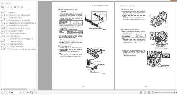Yanmar Marine Diesel Engine 6LY3 ETP 6LY3 STP 6LY3 UTP Service Manual M2215 04E151 3