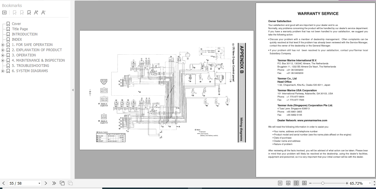 Yanmar Marine Diesel Engine 6LYASTP 6LY2ASTP Operation Manual 49961