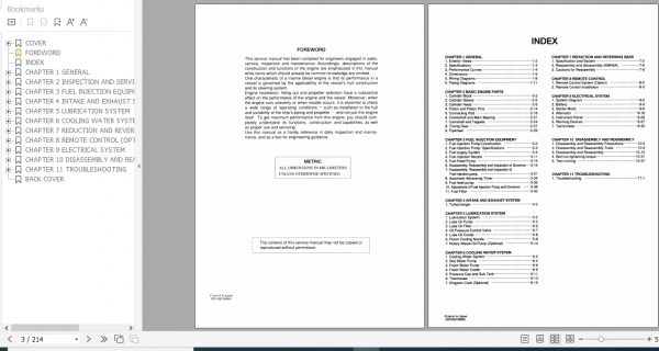 Yanmar Marine Diesel Engine 6LYA UTE STE Service Manual HINSHI H8001 2