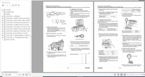 Yanmar Marine Diesel Engine 6LYA UTE STE Service Manual HINSHI H8001 3