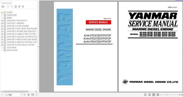Yanmar Marine Diesel Engine LHA Series Servcie Manual M9961 H11341 1