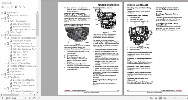 Yanmar Marine Engine 4BY2 6BY2 Operation Manual 0ABY0 G00200 2