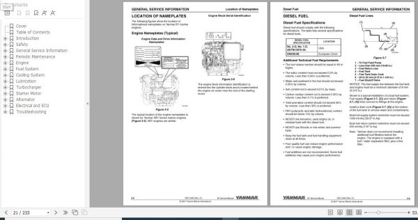 Yanmar Marine Engine BY Series Service 0BBY0 G00102 2