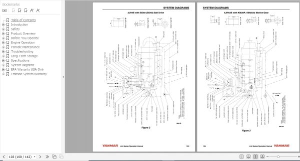 Yanmar Marine Engine JH4 Series Operations Manual 0AJH4 G00102 3