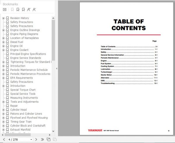 Yanmar Marine Engine SY Series Service Manual 0BSYM G00100 2