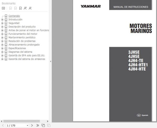 Yanmar Marine Engines 3JH 4JH4 Instruction Manual ES OAJHM S00202 1