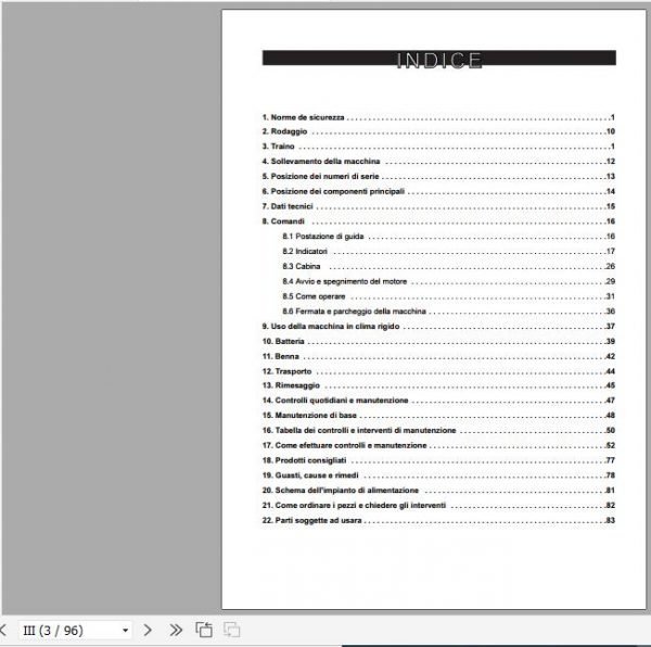 Yanmar Mini Excavator B15 3 B17 3 B18 Operation Maintenance Manual IT FR 2