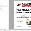Yanmar Mini Excavator B25V Operation Maintenance Manual DE EN FR IT 1