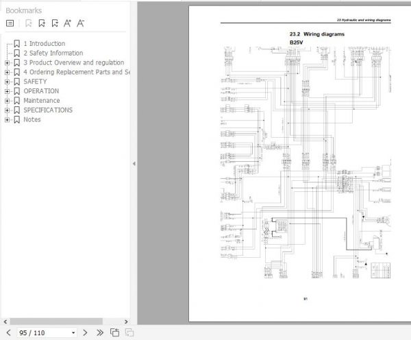Yanmar Mini Excavator B25V Operation Maintenance Manual DE EN FR IT 4