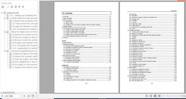 Yanmar Mini Excavator B7 Sigma Operation Maintenance Manual DE EN FR IT 2