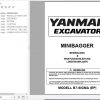 Yanmar Mini Excavator B7 Sigma Operation Maintenance Manual DE EN FR IT 3