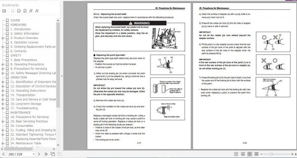 Yanmar Mini Excavator ViO15 2 Operation Maintenance Manual EN FR 3