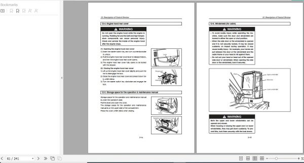 Yanmar Mini Excavator ViO30 2 ViO35 2 Operation Maintenance Manual DE EN FR IT 3