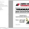 Yanmar Mini Excavator ViO75 A B7 S A SV100 Operation Maintenance Manual DE EN FR IT 1