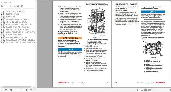 Yanmar Motorcycle 2YM15 3YM20 30 Instruction Manual ES 0AYMM S00202 3