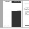 Yanmar Skid Steer Loader S165R Parts Catalog 0CS10 M56500EN 1