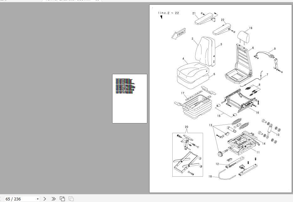 Yanmar Wheel Excavator B55W 1 Parts Catalog Y00S4311 2