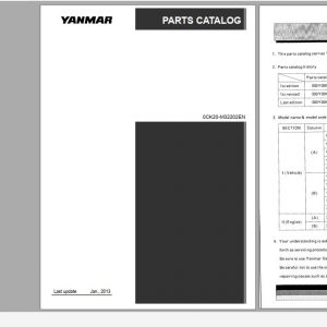 Yanmar Wheel Loader V3 3 V4 3 Parts Catalog 0CK20 M32202EN 1