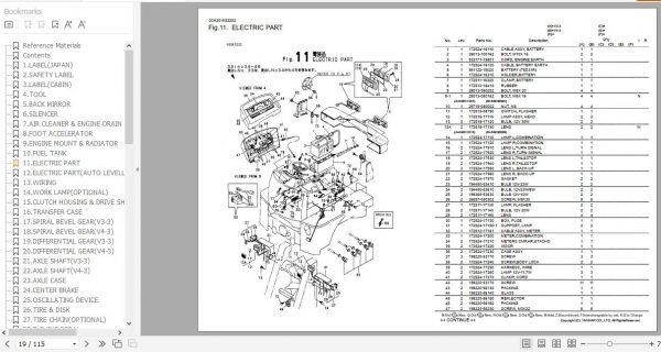 Yanmar Wheel Loader V3 3 V4 3 Parts Catalog 0CK20 M32202EN 2