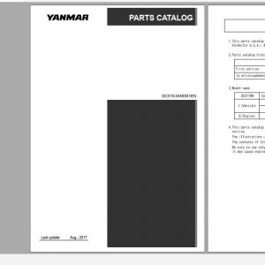 Yanmar Wheel Loader V3 5A V3 5B Parts Catalog 0CS10 M45301EN 1