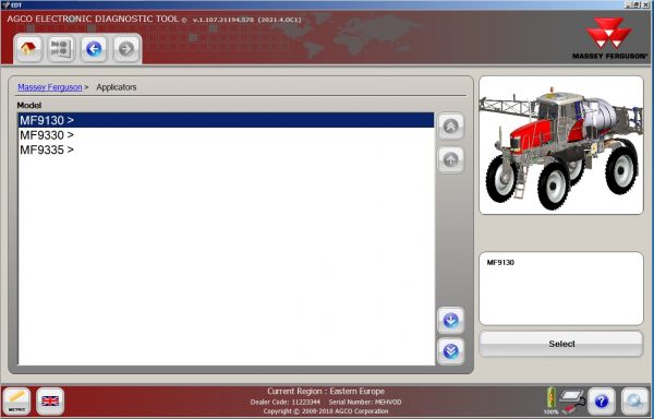 AGCO EDT Electronic Diagnostic Tool Updated 2021.3 10.2021 Diagnostic Software DVD 2