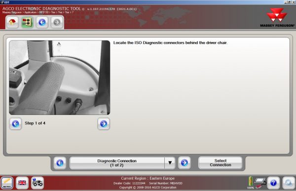 AGCO EDT Electronic Diagnostic Tool Updated 2021.3 10.2021 Diagnostic Software DVD 3
