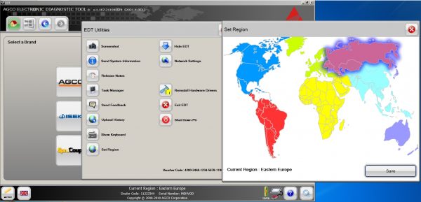 AGCO EDT Electronic Diagnostic Tool Updated 2021.3 10.2021 Diagnostic Software DVD 5