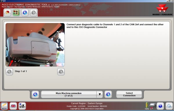 AGCO EDT Electronic Diagnostic Tool Updated 2021.3 10.2021 Diagnostic Software DVD 8