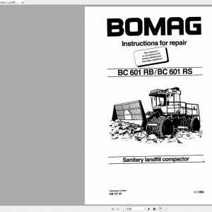 Bomag BC 601 RB BC 601 RS Instructions For Repair 1