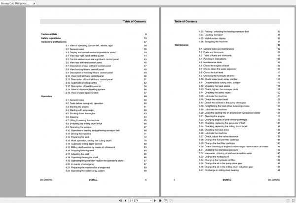 Bomag BM 2000 60 Operating Maintenance Instructions 2
