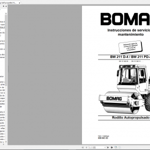 Bomag BW 211 D 4 BW 211 PD 4 Operating Maintenance Instructions 1