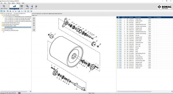 Bomag EPC 2021 Parts Publisher 7 Spare Parts Catalogue Documentation Circuirt Diagrams 10